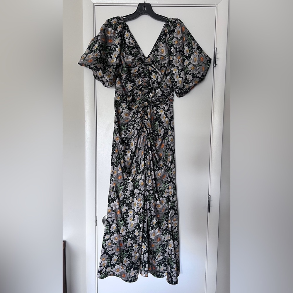 Cinq à Sept Black Floral Patterned Dress